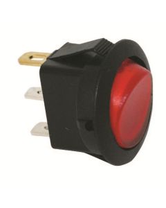 JTT2700-2J image(0) - 10 Amp 12V Red Round Rocker