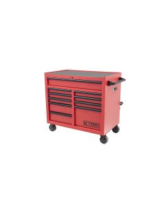 KTI75133 image(0) - K Tool International Tool Box 41 in. Premium 10 Drawer Double Bay 1,000 lb. (Matte Red)