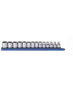 KDT80560 image(0) - 14PC 3/8" DR 12PT STANDARD METRIC SOCKET SET