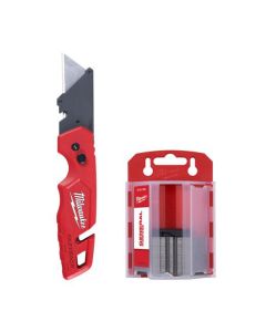 MLW48-22-1504 image(1) - Milwaukee Tool FASTBACK Folding Utility Knife with Blade Storage and 50pc Blades