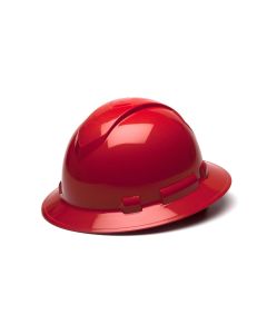 PYRHP54120 - Pyramex Safety - Ridgeline Hard Hat - Red-Ridgeline Cap Style 4 Pt Ratchet Suspension  , Sold 16/BOX