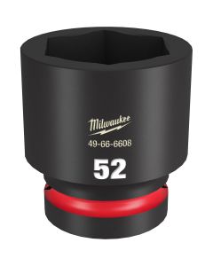 MLW49-66-6608 image(0) - Milwaukee Tool SHOCKWAVE Impact Duty  1"Drive 52MM Standard 6 Point Socket