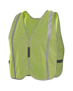 SRWV1030760U-OS - Plain Mesh Safety Vest Stripe - 10 pk