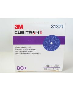 MMM31371 image(0) - Cubitron II Hookit Clean Sanding Disc 6" 80 grit