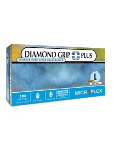 MFXDGP350XS image(0) - DIAMOND GRIP PLUS LATEX GLOVES XS 100PK