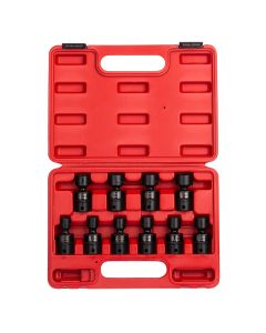 SUN3657 image(0) - 3/8" Drive 10 Piece Metric Universal Impact Socket