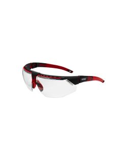 UVXS2860 image(0) - Uvex Avatar Glasses Blk/red, Clear Hc