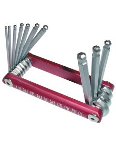 TIT12700 image(0) - BALL HEX KEY SET SAE RED