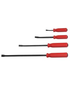 KTI19230 image(0) - K Tool International 4 Pc Handled Pry Bar set (8", 12", 18", 24")