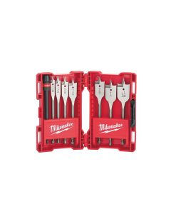 MLW49-22-0175 image(0) - Milwaukee Tool Flat Boring Bit 6" Universal Set - 8PC