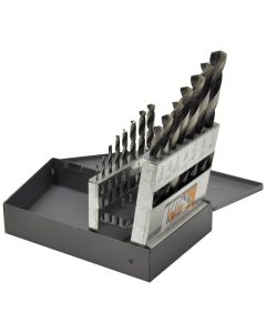 KNK15KK5 image(0) - KnKut 15 Piece Jobber Length Drill Bit Set 1/16"-1/2" by 32nds