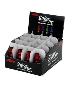 MIL728MC-20 image(0) - ColorFit Plugs, M-style Red, 1/4" FNPT