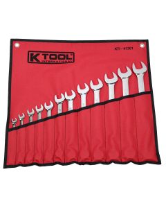 KTI41301 image(0) - K Tool International Wrench Set Combination 12 Piece