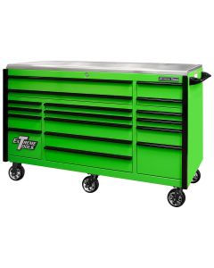 EXTEX7201HCQGNBK image(0) - EXQ Series 72"W x 30"D Professional Extreme Power Workstation Hutch  Green w Black Handle