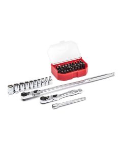 KDT81031 image(0) - 43 Pc. 1/4" Drive 6 Point Standard Metric Slim Head Mechanics Tool Set