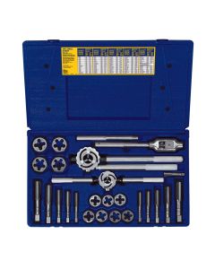 HAN97311 image(0) - 25 PC. METRIC TAP & HEX DIE SET