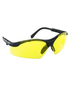 SAS541-0002 image(0) - Sidewinders Safe Glasses w/ Black Frame and Yellow Lens in Polybag