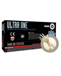 MFXUL315L image(0) - ULTRA ONE PF LATEX EXT CUFF EXAM GLOVES LARGE