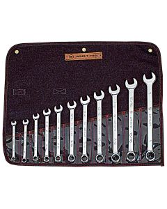 WRI911 image(0) - 11pc 12pt. Full Polished Combination Wrench Set