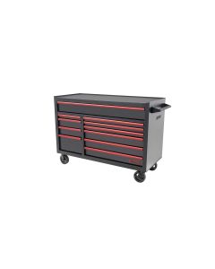 KTI75136 image(0) - K Tool International Tool Box 55 in. Premium 11 Drawer Double Bay 1,200 lb. (Matte Black)