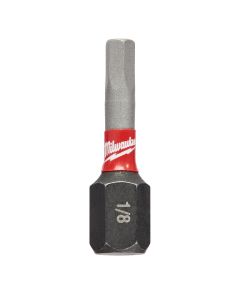 MLW48-32-4704 image(0) - Milwaukee Tool SHOCKWAVE Impact Hex 1/8" Insert Bits (Bulk 25)