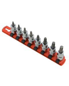 MRTBAT8K image(0) - SKT SET 3/8 TORX BIT 8PC Clip