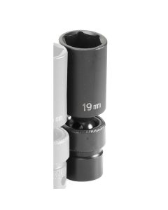 SOC 19MM 3/8D IMP UNIV 6PT DP BLK