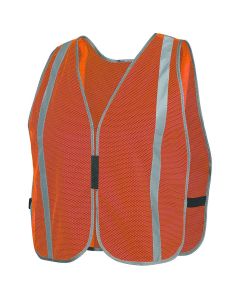 SRWV1030950U-OS - Plain Mesh Safety Vest Stripe