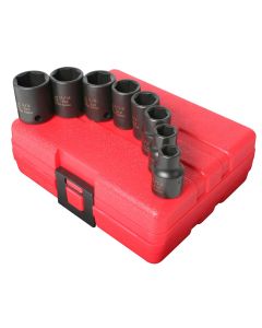 SUN3650 image(0) - SOCKET SET IMPACT 3/8IN. DRIVE 8PC STD SAE 6 POINT