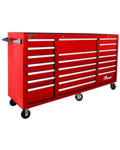 HOMRD04021720 image(0) - Homak Manufacturing 72 in. H2Pro Series 21 Drawer Rolling Cabinet, Red