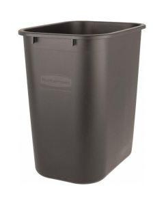 MRO89856850 image(0) - 28 Qt Black Rectangle Trash Can