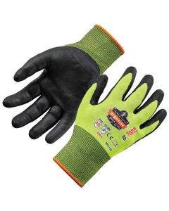 ERG17973 image(0) - 7022 M Lime Nitrile-Coated Cut-Resis Gloves A2 DSX