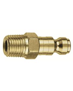 AMFCP1B-10 image(0) - 1/4" Brass Coupler Plug with 1/4" MNPT T Style- Pack of 10