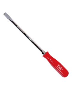 KTI19808 image(0) - 8 in. Slotted Screwdriver with Red Square Handle (