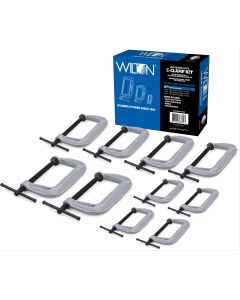 WIL11117 image(0) - WILTON 140 SERIES 10 PC C-CLAMP KIT