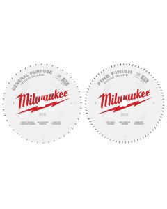 MLW48-40-1232 image(0) - Milwaukee Tool Circular Saw Two-Pack Wood Cutting Blades 12" 44T + 80T