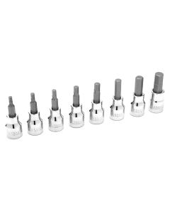 WLMW38870 image(0) - 8 PC 3/8'' DR SAE HEX BIT SET