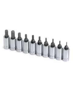 SKT19731 image(0) - SOCKET HEX BIT SET 1/4IN. DRIVE 10PC 1/16 -1/4IN