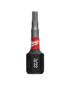 MLW48-32-4702 image(0) - Milwaukee Tool SHOCKWAVE Impact Hex 3/32" Insert Bits (Bulk 25)