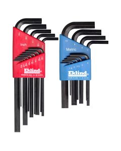 EKL10022 image(0) - HEX KEY SET 22 PC SAE/METRIC SHORT/LONG