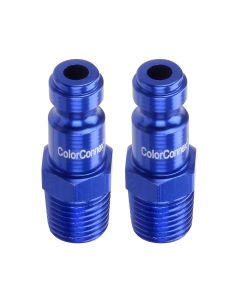 LEGA72440C-2PK image(0) - C 1/4" Blue Plug 1/4" MNPT 2pk