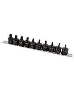 TIT16142 image(0) - 10-PC STUBBY STAR BIT SOCKET SET