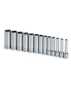 SKT1312 image(0) - SOCKET SET 1/4IN. DRIVE 13PC METRIC DEEP 6 POINT