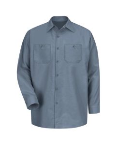 Men's Long Sleeve Indust. Work Shirt Postman Blue, XL