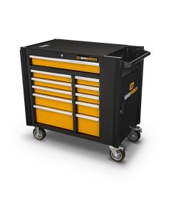 KDT83169 image(0) - 42" 11-DRAWER MOBILE WORK STATION ORG BLK