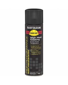 MRO00240804 image(0) - Black, 15 oz Net Fill, Flat, High-Heat Spray Paint