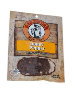 GRJ72131 image(0) - Honey Pepper 2.85 oz. Goldrush Beef Jerky 12-ct Case