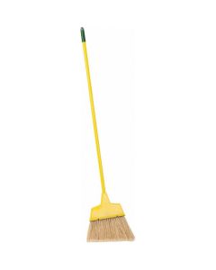 MRO09320003 image(0) - 12" Wide, Yellow Polypropylene Bristles, Vinyl-Coated Metal Handle, Angled Broom