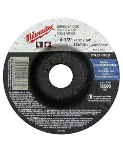 MLW49-94-5005 image(0) - Milwaukee Tool 5" x .045" x 7/8" Cut-Off Wheel (Type 27)