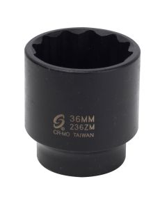 SUN236ZM image(0) - 1/2 in. Drive 12-Point Impact Socket,